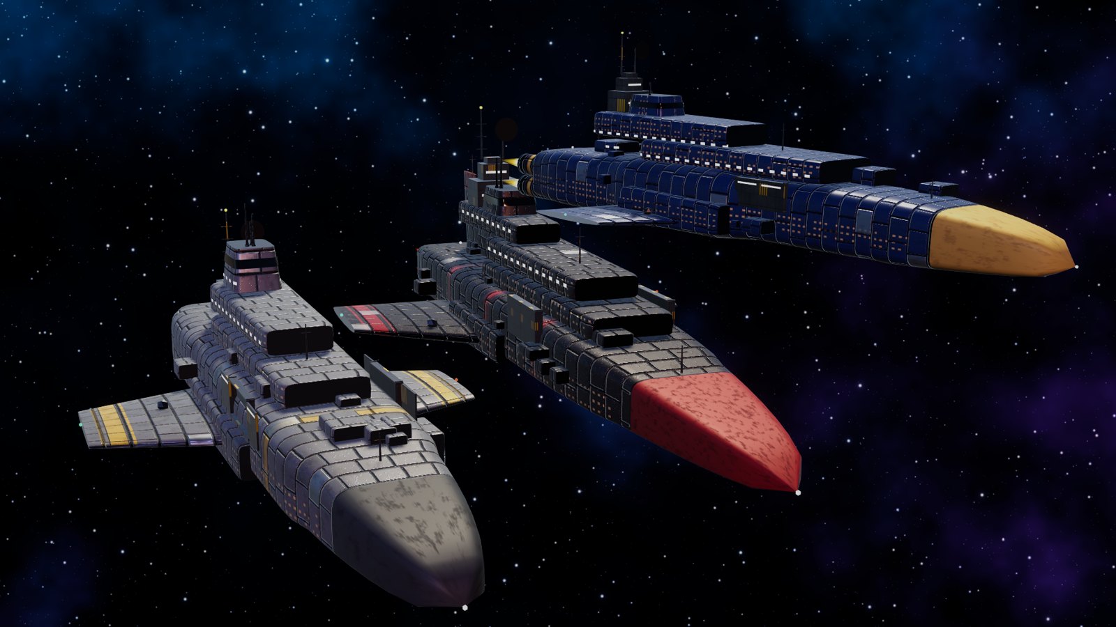 Three capital ships