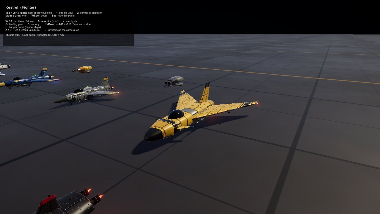 The playable demo scene