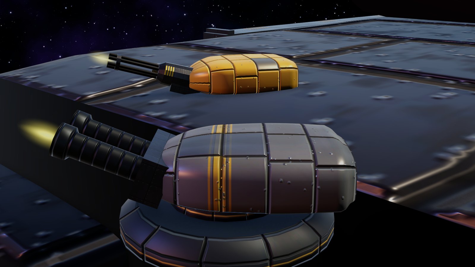 Gun turrets