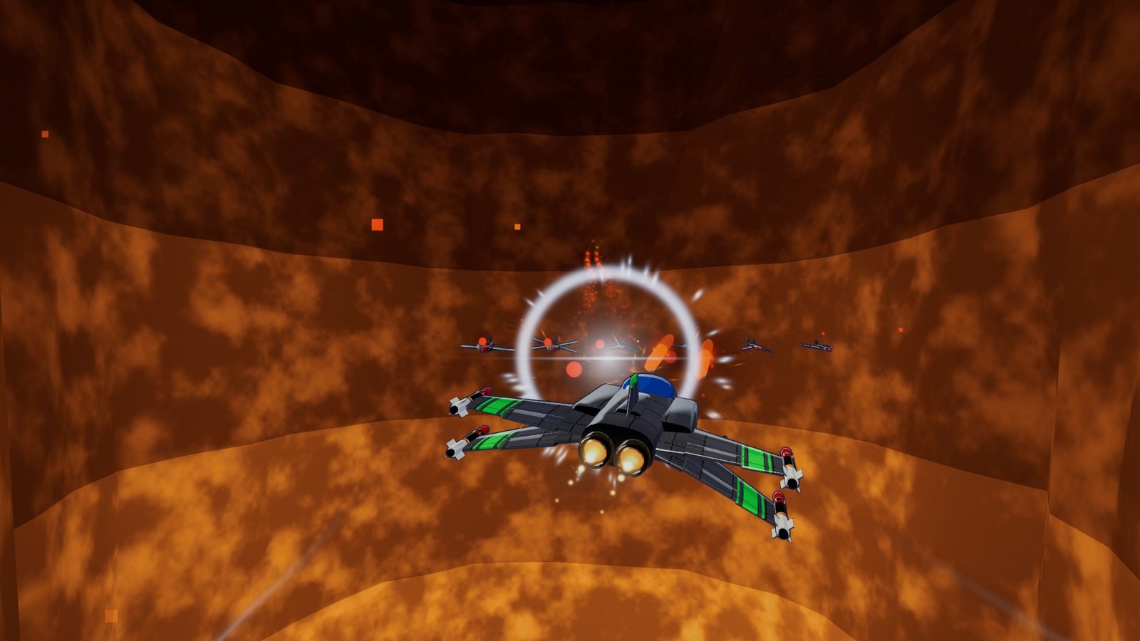 Diving into the volcano crater